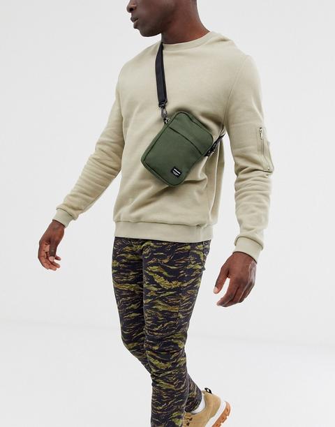 Jack & Jones Flight Bag In Khaki - Green