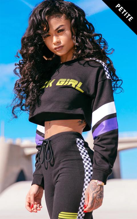 petite black sweater