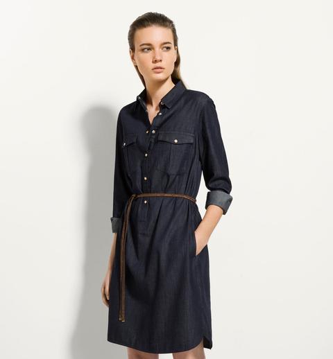 Vestido Efecto Denim