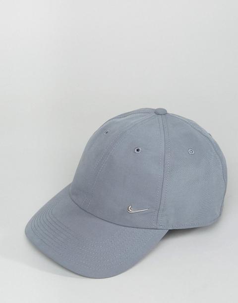 Gorra Gris Con Logo De Metal 340225-065 De Nike