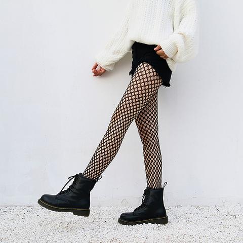 Hollow Out Fishnet Tights