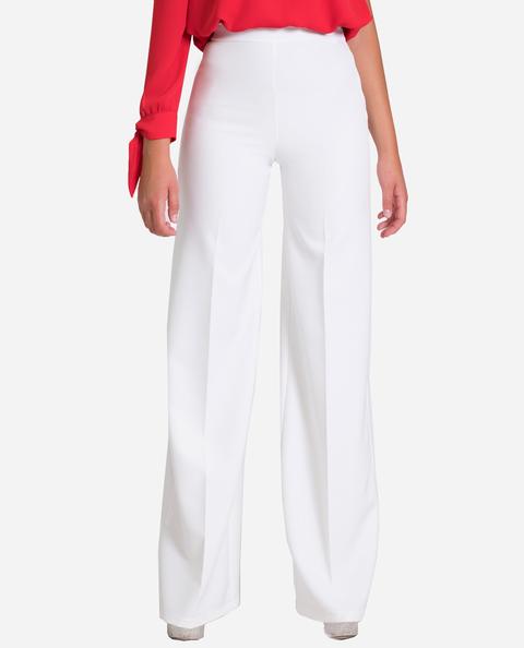 pantalon palazzo blanco