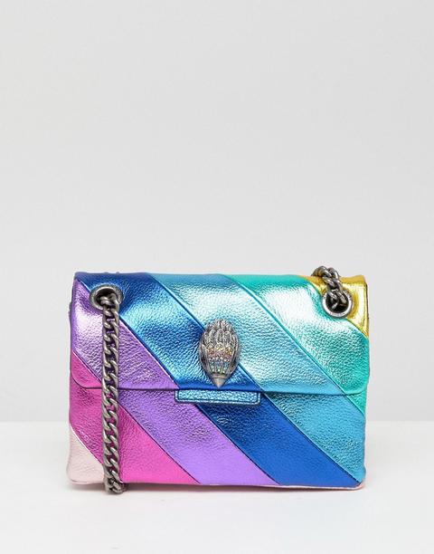 Bolso Pequeño De Cuero Con Diseño De Arcoíris Kensington De Kurt Geiger London-multicolor