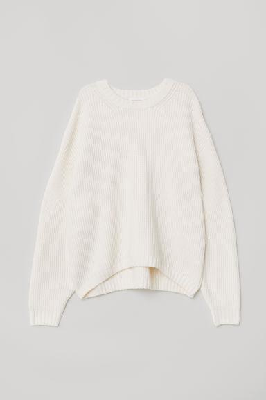 H & M - Pullover In Maglia - Bianco