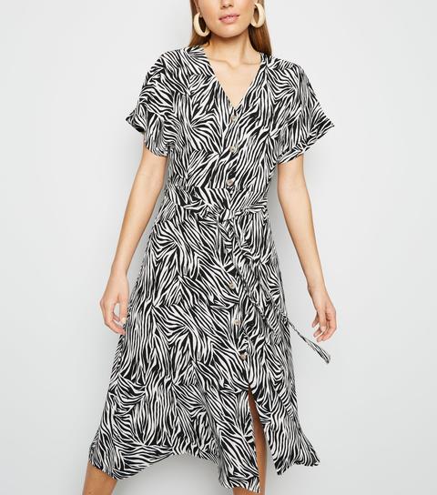 zebra print dress new look