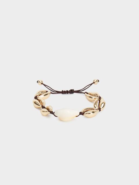 Pulsera Ajustable Con Conchas