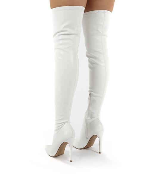 over the knee pu boots