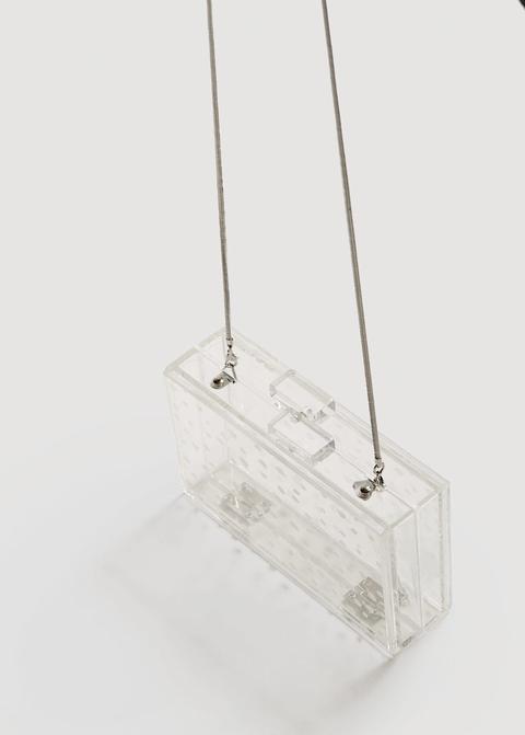 Clutch Transparente Flores