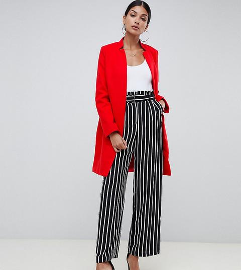 Missguided Tall - Cappotto Formale Rosso - Rosso