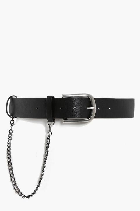 Chain Detail Boyfriend Belt