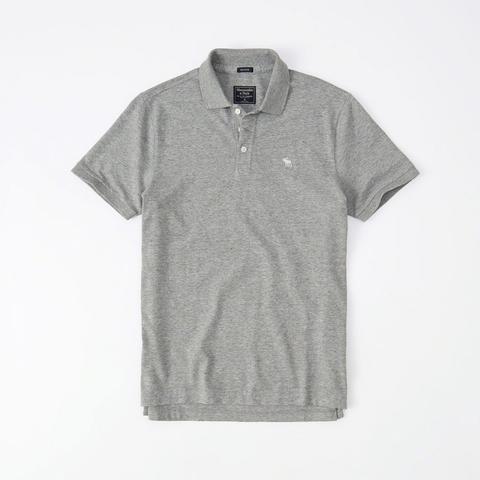 Polo Stretch À Emblème from Abercrombie & Fitch on 21 Buttons