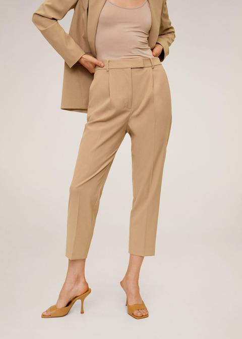 Pantalón Crop Pinzas