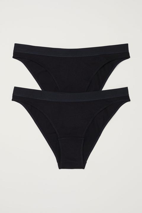 2er-pack Baumwollslips Bikini