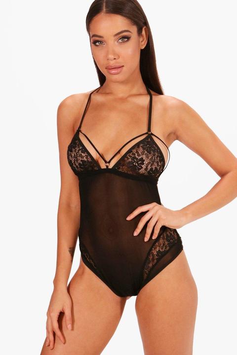 Amy Strap Detail Lace Body