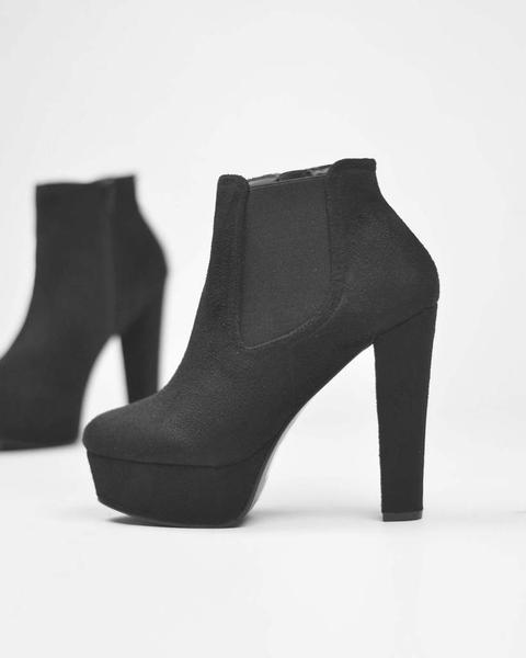 Lizzy - Ankle Boots In Black Suede