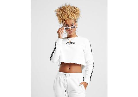 Supply & Demand Tape Crew Sweatshirt - White - Womens