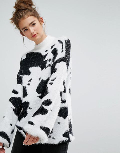 cow print sweatshirt