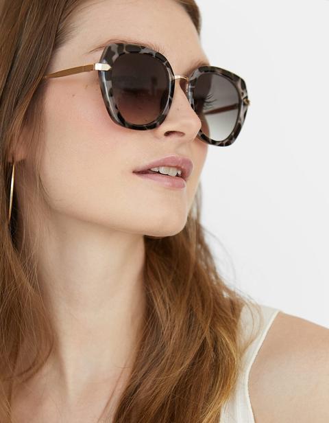 Gafas Carey Gris Patilla Metal