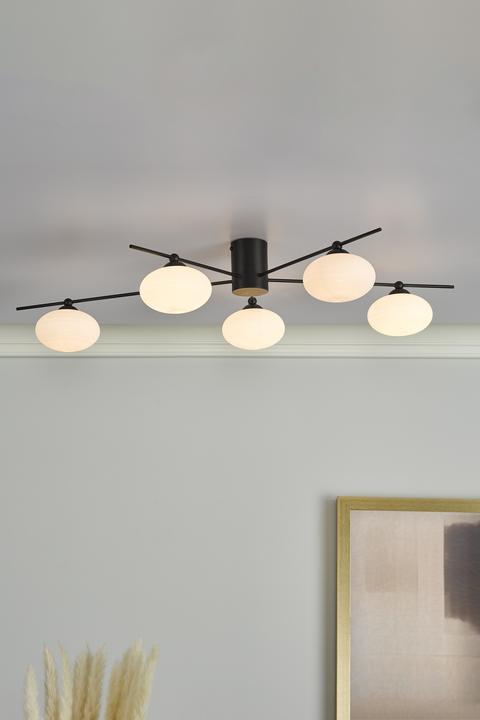 Dar Lighting Jasper 5 Light Semi Flush Fitting