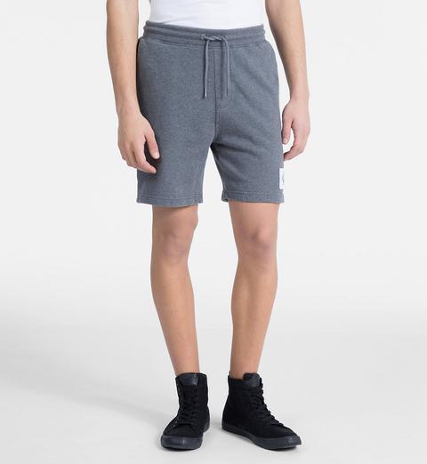 Shorts De Sudadera Slim De Felpa De Algodón