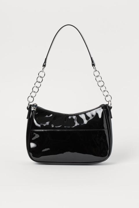 Patent Handbag - Black