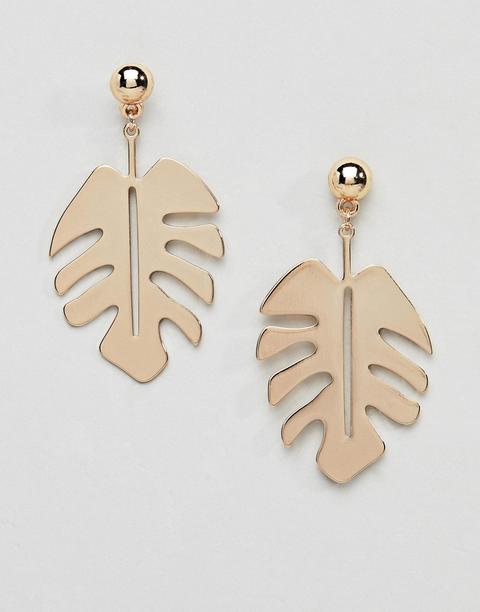 Pendientes Recortados En Forma De Hoja De Missguided