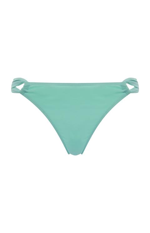 Slip Bikini Turchese Con Incrocio