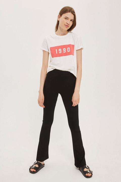 Skinny Ribbed Flare Trousers