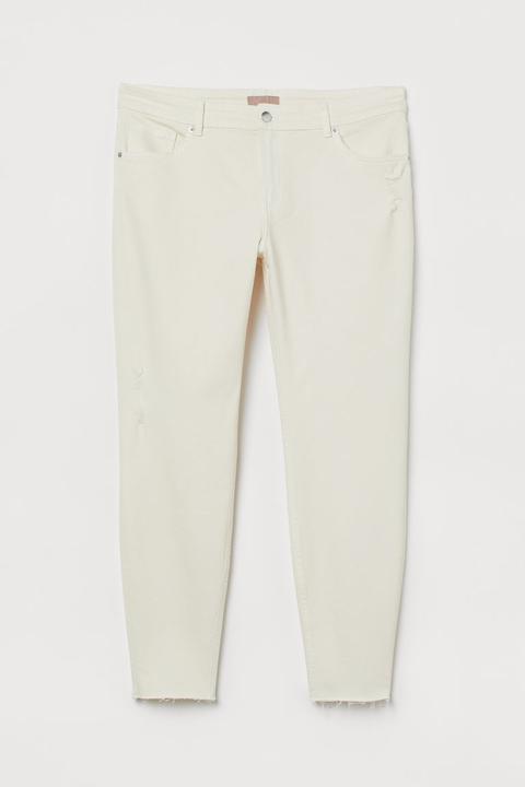 H & M+ Skinny Regular Jeans - Blanco