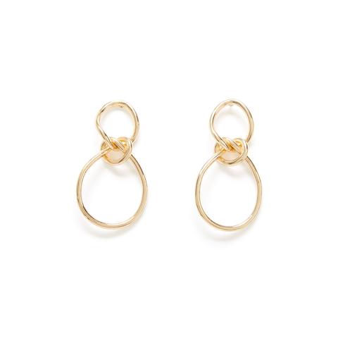 Pendientes Doble Aro Dorado