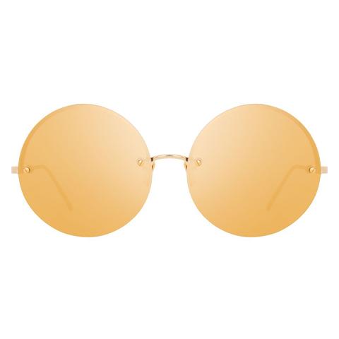 Linda Farrow 565 C1 Round Sunglasses