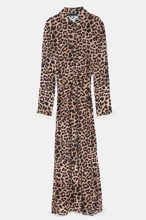 Long Leopard Print Dress