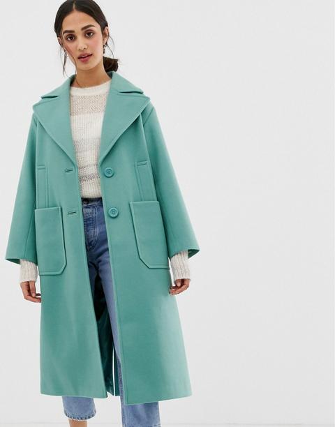 Asos Design - Cappotto Oversize - Verde