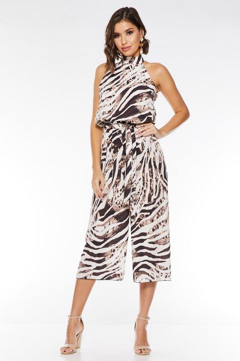 quiz halter neck jumpsuit