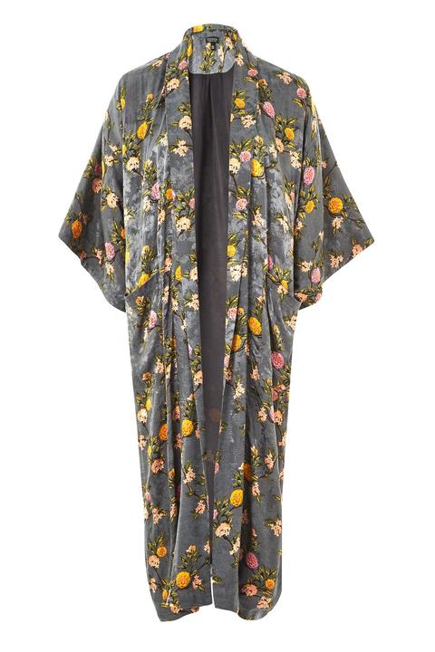 Long Floral Kimono