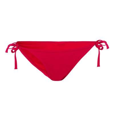 Costume Slip Laccetti Fini Donna Basic Rosso