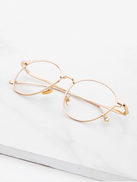 Metal Frame Clear Lens Glasses