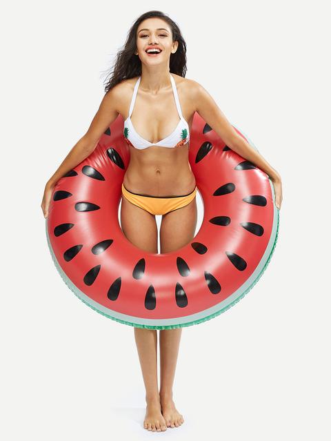 Round Watermelon Inflatable Float