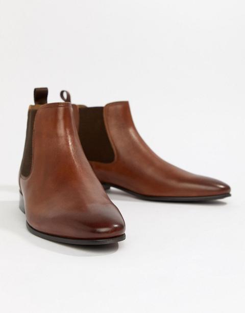 Aldo Chenadien Chelsea Boots In Tan Leather - Tan