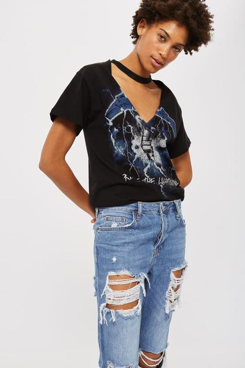 Moto Cheeky Rip Hayden Boyfriend Jeans