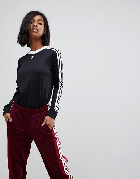 Adidas Originals - Adicolor - Maglia Con Tre Strisce Nera - Nero