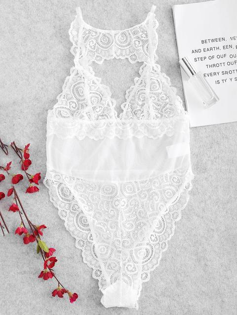 Body In Pizzo Trasparente