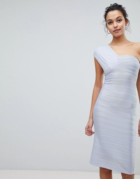 Vestido Ajustado Asimétrico Estilo Midi De Asos