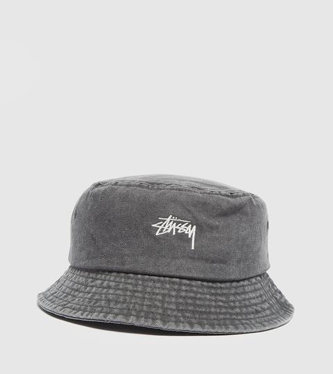 Stussy Washed Bucket Hat, Black