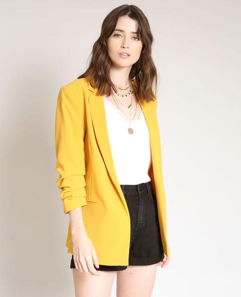 Blazer Mit 3/4-aermeln