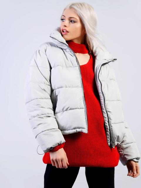 Light Grey Padded Puffer Jacket from 