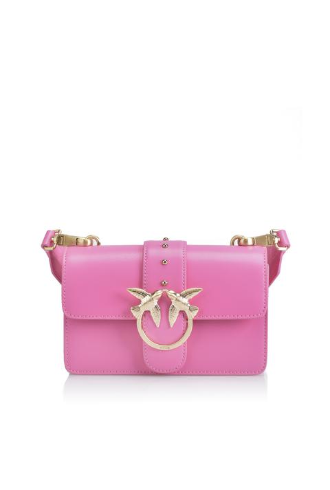 Mini Bag In Pelle Con Fibbia Gold