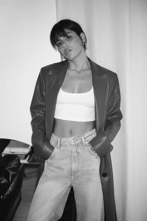 Gabardina Efecto Piel