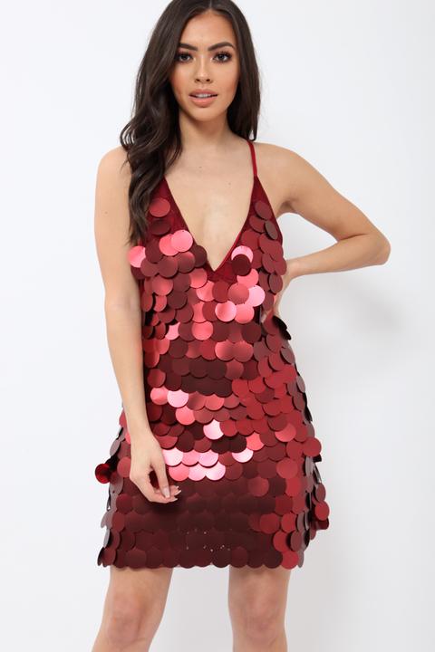 large sequin dress