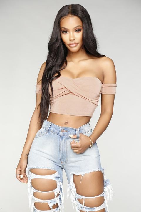 Lovely Memories Off Shoulder Top - Rust